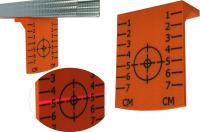 Tarcza z celownikiem do lasera krzyżowego pomarańczowa MaysterTools