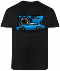 Мужская футболка PORSCHE 911 GT3 автомобильная футболка черная R-XS A586
