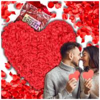 ЛЕПЕСТКИ РОЗ КРАСНЫЕ 500 ШТ СВАДЕБНЫЕ ИСКУССТВЕННЫЕ УКРАШЕНИЯ КОНФЕТТИ