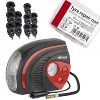 Zestaw naprawczy do opon: KOMPRESOR 12V 7 bar 100PSI + WKRĘTY 10szt.