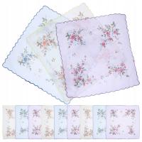 KOSZULETKI BAWEŁNIANE KWIATOWE KOBIET MĘŻCZYZNA 12SZT