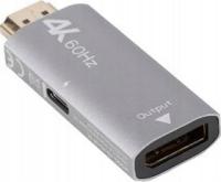 Adapter HDMI -> DisplayPort + zasilanie USB-C, 4K 60Hz
