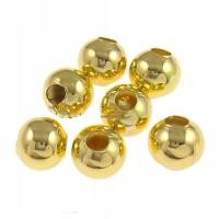 Kuleczki Koraliki Dystansowe Separatory Przekładki Złote 3mm 1000szt