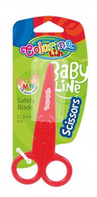 COLORINO ножницы 12,5 см пластиковые для детей микс