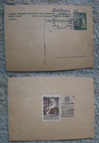 Cp96IIa BELWEDER Kartka IX-1946- kas. FRANKATURA