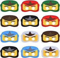 2 x 12x MASKA DLA DZIECI LEGO NINJAGO NINJA NA HALLOWEEN ZESTAW MASEK IMPRE