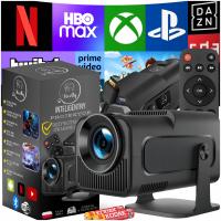 Projektor LED Heelly projektor NETFLIX MAX AMAZON biurowy plus czarny