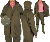 Функциональная охотничья куртка мужская зеленая для охоты FIRI с капюшоном