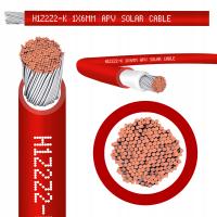 KABEL PRZEWÓD SOLARNY CZERWONY 6mm2 FOTOWOLTAIKA PANELE SOLAR MIEDZIANY