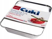 CUKI ALUMINIOWE TACKI JEDNORAZOWE Z PRZYKRYWKĄ 3 SZTUKI