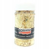 PENTART фольга лепестки для украшения 100 мл золото