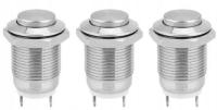 WODOODPORNY PRZYCISK CHWILOWY 12mm STAL NIERDZEWNA 2A 12V–250V IP65 x3 szt