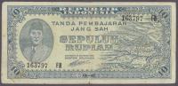 Indonezja - 10 rupiah 1945 (VG)