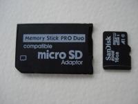 Memory Stick PRO DUO 16 gb do PSP