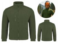 Мужская толстая флисовая толстовка военная тактическая хаки рабочая теплая