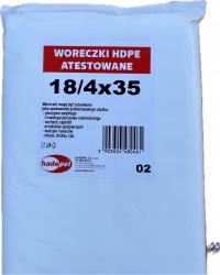 WORECZKI TOREBKI FOLIOWE HDPE 18X35 cm 800 sztuk 18/4/35 DUŻE Z ATESTEM