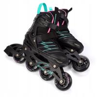 ROLKI REGULOWANE REKREACYJNE STABILNE METEOR BUZZY L 38-43 do 100kg ABEC9
