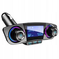 TRANSMITER FM BLUETOOTH 5.0 SD ŁADOWARKA USB LCD