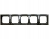 Ramka pięciokrotna antracyt Ospel Impresja R-5Y/50