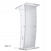 Mocna Mównica MZP-T1 z grubej plexi, mobilna na odczyty, event, konferencje