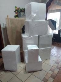 Kostka, Box do sesji 60x60x60 - Biała