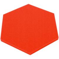 Акустическая звукоизоляционная панель красный 3 см шестиугольник конференц-зал