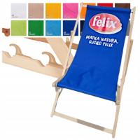 LEŻAK DREWNIANY Z LOGO Z NADRUKIEM PERSONALIZOWANY REKLAMOWY **Premium**