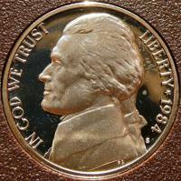 ONE DIME USA 1984 S ROOSEVELT PROOF