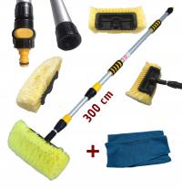 Szczotka do mycia teleskopowa HT 300 cm z miękkimi włóknami