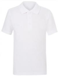 GEORGE biała KOSZULKA polo REGULAR 4-5 L 104-110