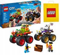 Zestaw Prezent LEGO CITY 60397 Wyścig Monster Truckami 301 Klocki 6+ Torba