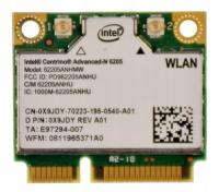 KARTA WIFI SIECIOWA Intel Advanced-N 6205 Dual Band 62205ANHMW 0X9JDY Dell