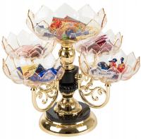 ДВУХЪЯРУСНАЯ ПОДСТАВКА ДЛЯ ТОРТА ФРУКТОВЫЕ СЛАДОСТИ ВРАЩАЮЩИЙСЯ ЭЛЕГАНТНЫЙ ДИЗАЙН LOOK