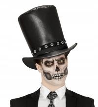 CYLINDER KAPELUSZ SZKIELETORA SZKIELETA SLASH SLASHA CZARNY HALLOWEEN