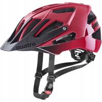 Kask rowerowy UVEX Quatro CC red BLACK MATT 52-57 cm bordowy