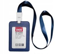 Identyfikator Etui Holder na kartę Smycz UHOO 6838 RFID 54x85 Blue