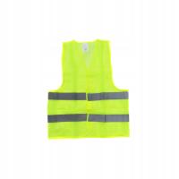 СВЕТООТРАЖАЮЩИЙ ЖИЛЕТ БАЗОВЫЙ ЖЕЛТЫЙ ПОЛИЭСТЕР СВЕТООТРАЖАЮЩИЕ РЕМНИ