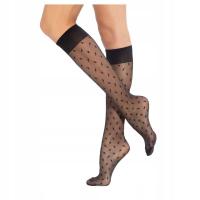 Gatta Podkolanówki damskie lycra 20 den Trendyline 18 czarne One Size