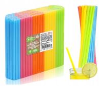 Многоразовые пластиковые соломинки красочные 200x штук соломинки 190X75 мм