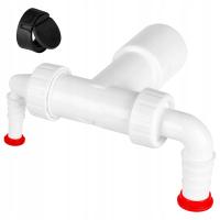 SYFON PODWÓJNY 40mm / 32mm DO PRALKI I ZMYWARKI / SUSZARKI DŁUGI