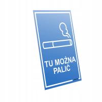 21X32CM ПВХ доска Здесь можно курить