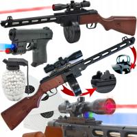 PEPESZA KARABIN SNAJPERKA NA KULKI Z LASER +PISTOLET LASER + KULKI GRANAT