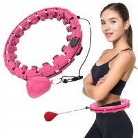 HULA HOP WYPUSTKI RÓZOWE 45cm fitness