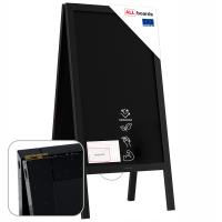 Potykacz reklamowy wodoodporny CZARNA rama 100x50 cm