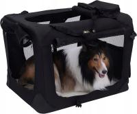 Transporter XXXL dla psa i kota duża czarna torba transportowa 102 x 69 cm