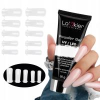 La'kier Zestaw do przedłużania paznokci akrylożel CLEAR formy klasyczne