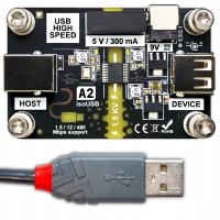 Izolator zasilania i pętli masy USB High Speed A2circuits isoUSB+