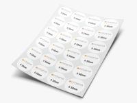 Etykieta samoprzylepna okrągła 1000 szt.