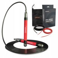 ONMAX Profesjonalna skakanka treningowa PRO4 czerwona dwie linki 2 i 3 mm