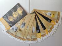 Foldery NBP komplet 15 szt z 2006 roku w j.polskim